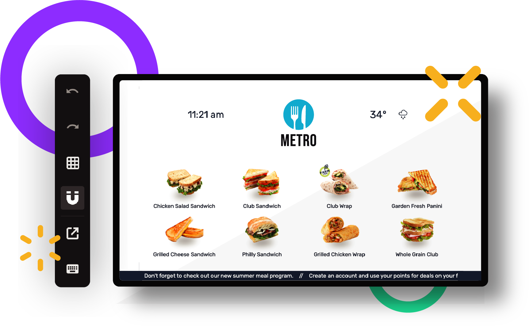 Nutrislice Showcase digital signage